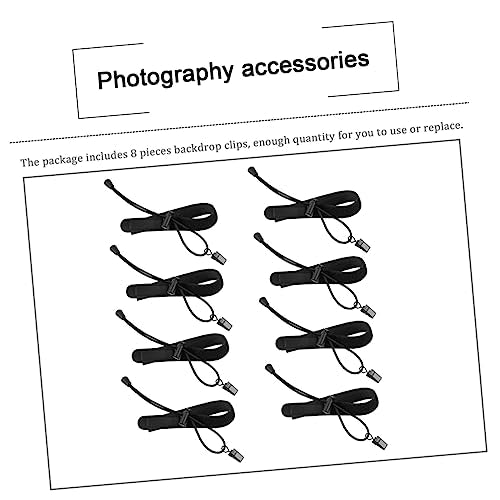KOMBIUDA 6Pcs Durable Photo Backdrop Clips Clamps for Easy Installation Lightweight and Portable Photography Accessories for Fixing Wrinkles Backdrops