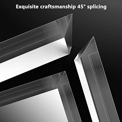 Acrylic Display Case Showcase, Clear Shallow Water Tank for Photography Storage Display, Floating Product Advertising Shooting Photo Props, Creative Cosmetic Shooting Tray - size: 20x20x5CM
