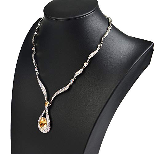 Oirlv Leather Necklace Display Stand Black Jewelry Mannequin H13.2inch - size: H13.39"