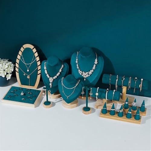 Jewelry Towers Personalized Velvet Jewelry Display Rack Storage Ornaments Light Luxury Store Mall Shooting Jewelry Display Props Jewellery Stand Display(Small) - size: Small