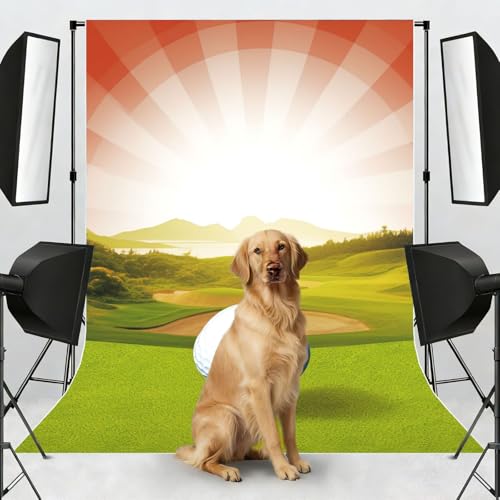 Golf Sport Backdrop Background for Photography 5x7ft Photobooth Professional Photo Backdrop Curtains Video Photography Studio Photo Backgrounds Banner Booth Background Screen Parties - color: Golf Sport