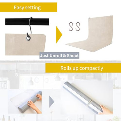 Pino Studio Photography Background Sheet - Beige Mortar(Sheet Only) - color: Beige Mortar(Sheet Only)