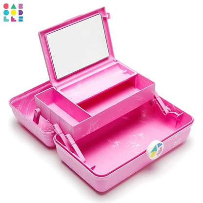 Caboodles On-the-go girl cosmetic organizer, Bubblegum Marble - color: Bubblegum Marble