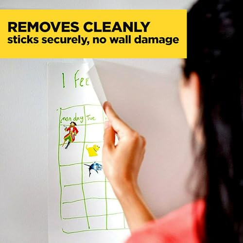 Scotch Wall-Safe Tape, 1 Dispenser Roll, Removable Wall Safe Tape, for Hanging Photos, Art, Décor, 3/4 in x 650 in - size: 1 Roll