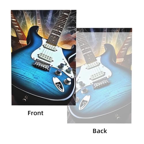 Magic Electric Guitar Music Backdrop Background for Photography 5x7ft Photobooth Professional Photo Backdrop Curtains Video Photography Studio Photo Backgrounds Banner Booth Background Screen Parties - color: Magic Electric Guitar Music