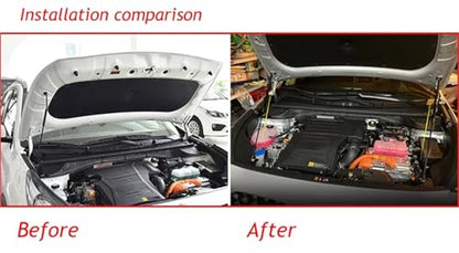 Bonnet Hood Support Rod Strut Bars Lift Spring Shock Bracket Car Styling Compatible With Kia Niro (DE) e-Niro EV 2016-2021 Accessories