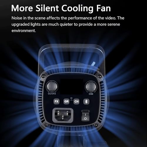 Godox SL60IID LED Video Light Kit, 70W x2 Daylight Continuous Lighting for Photography Podcast, Studio Fill Light APP Controlled with Bowens Mount, 8 FX Effect, Softbox, Light Stand, Remoter Bag - size: SL60II-D kit