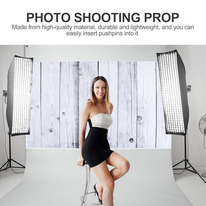Wooden Board Wallpaper Background Adornment for Photography and Party Decoration, Vertical Stripe Photo Backdrop Prop for Studio and Festival Layout