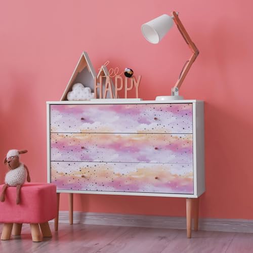 Main Street Peel and Stick Wallpaper Eco-Friendly Sheets 12 Pack, 11 X 16 Inch Cloud Design, Wall Mural for Home Decor, Removable Wall Decor Wallpaper Peel and Stick for DIY Projects - style: Cloud SCF Design