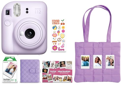 FUJIFILM Instax Mini 12 Holiday Bundle 2025 - Lilac Purple - color: Lilac Purple