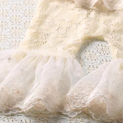 Newborn Photography Outfits Girl Newborn Photography Props Newborn Girl Lace Romper Headress Infant Princess Costume - color: Light Yellow