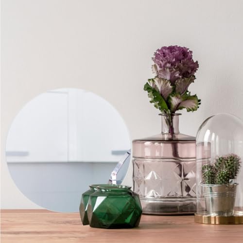 7.08 Inch Round Acrylic Mirror Board Photography Background Prop Reflective Display for Jewelry Watches Electronics Photo Studio Supplies