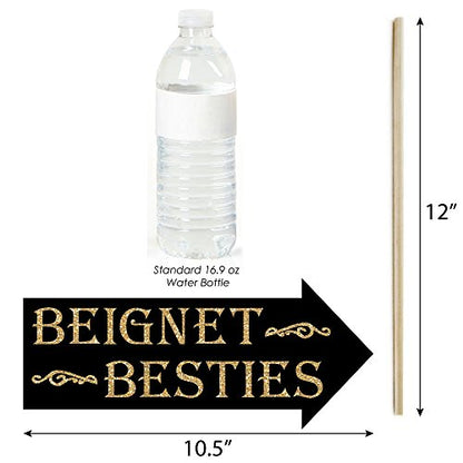 Big Dot of Happiness Funny Nola Bride Squad - New Orleans Bachelorette Party Photo Booth Props Kit - 10 Piece - color: Nola
