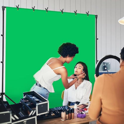 Green Screen Backdrop Kit 10x8.5ft with Tripod Stand, Chroma Key Background System for Video Shooting, Live Streaming, Photo Studio, Content Creation and Virtual Backgrounds - size: 10*8.5FT