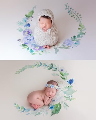 Newborn Photography Stand with Storage Bag and 6 Clamps Set Stainless Steel Baby Posing Table Photoshoot Stand Backdrop Ring Frame Infan Round Background Station for Newborn Photo Sessions - size: Stand with 6 Clamps