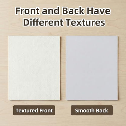 Somime 25 Pack Embossed Backing Boards Only, 8x10 Uncut White Mat Board, Acid Free Backer Boards Ideal for Photos, Pictures, Prints, Frames, and Artwork - size: 8x10