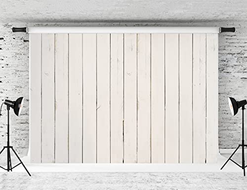 Kate 10x8ft White Wood Shiplap Photography Backdrop Vintage White Wood Photo Background Photo Studio Props - size: 10x8ft