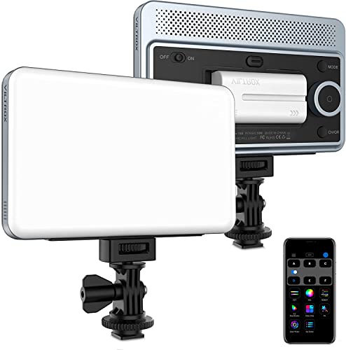 VILTROX 18W 2800K-6800K CRI 95+ On Camera LED Panel Video Light, 1800LUM Smartphone Control LED Key Light, Dimmable Photography Fill-in Lamp 10 Lighting Effects for Photography YouTube Tiktok - size: 18W CCT & Bluetooth
