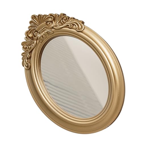 PartyKindom Retro Mirror Photo Props Elegant Mirror Tray for Home Decor Vintage Style
