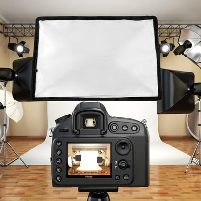 Portable Universal Camera Flash Softbox Diffuser 20x30cm Soft Light Cover for DSLR Speedlight Photography Lighting