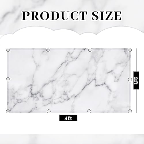 Patelai 4 x 2 Feet Fabric Fluorescent Light Cover for Ceiling Classroom Magnetic Cubicle Shade with 10 Magnets Fluorescent Light Filters for School Home Office Drop Lamp Decor(Marble) - style: Marble