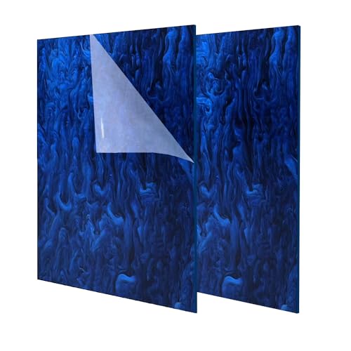 2 Pack12x8 Inch Pearl Cast Acrylic Sheets for CO2 Laser Cutting and Engraving Patterned Acrylic Plastic Sheets 1/8 Thick for DIY Crafts, Home Decor, Art Design (2, Ocean Blue, 12x8 Inch) - color: Ocean Blue, size: 12x8 Inch