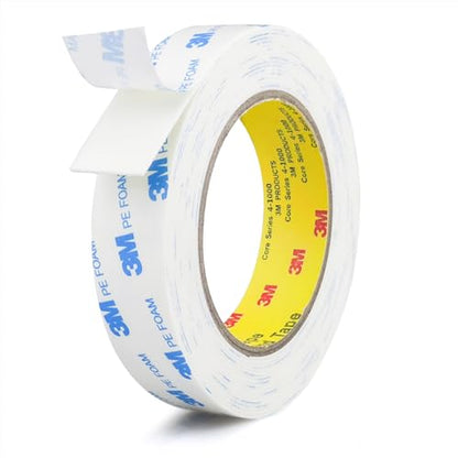 3M Double Sided Tape 1in x 16.5ft, Mounting Tape Heavy Duty, Removeable PE Foam Tape Strips, Strong Adhesive Tape Waterproof Free Damage for Paint Wall Picture Hanging Poster - size: 1in x 16.5ft