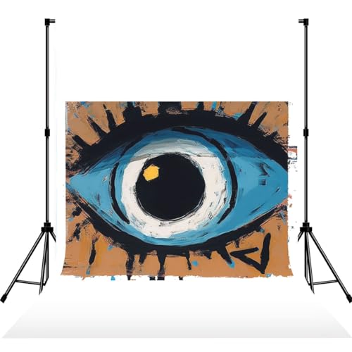 Evil Eye Backdrop Background for Photography 5x7ft Photobooth Professional Photo Backdrop Curtains Video Photography Studio Photo Backgrounds Banner Booth Background Screen Parties - color: Evil Eye
