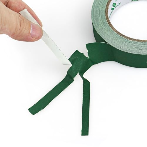 BOMEI PACK Dark Green Gaffer Tape, Matte Non-Reflective, 1inch x 20yds No Residue Hand Tear Self-Adhesive Tape for Labeling, Cable, Stage, Photo Studio, Painters and Duct Repair, 1 Pack