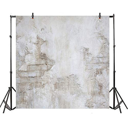 Laeacco Rock Wall Photography Backdrops for Studio 8x8ft Vinyl Studio Backdrop Customized Photography Backdrop Stone Wall Backdrop Grunge Antique Ingredient Rough Wall Retro Architecture - size: 8x8ft