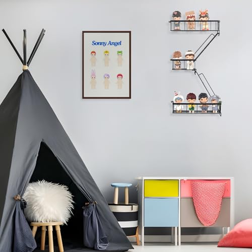 SweetSage Fire Escape Wall Shelf, Modern City Corner Wall Decorative Action Figure Metal Display with Mini Shelf, Black 2.5 Tier - color: Black 2.5 Tier