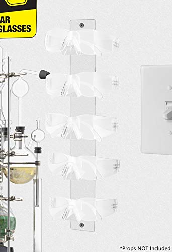 Marketing Holders 2 Pack Eyewear Holder 5 Pair Wall Mount with Hardware for Department Stores Optical Outlets Fashion Retailers Shopping Malls Clear Acrylic - size: 5 Tier Clear