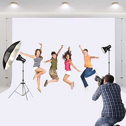 Aimosen 10x10 FT White Backdrop Background for Photography, Large Pure Photo Backdrop Curtain Drapes, High Density Screen Backdrops for Party Portrait Photoshoots Booth Video Studio - color: White