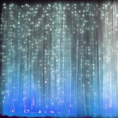 Efavormart 20ftx10ft Black Rod Ready Dual Layered Poly and Chiffon Backdrop Curtain - color: Black, size: 120"W x 240"L (Pack of 1)