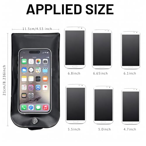Privacy Phone Bag, 50 Packs Anti-Camera Pouch with Locks | No Photography Phone Bag for Wedding Party, Business & Events (Fits 6.9")