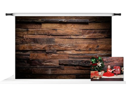 Kate 10x6.5ft Brown Wood Backdrop for Photography Retro Wood Plank Background Cotton Cloth Seamless - color: Wood 1, size: 10x6.5ft