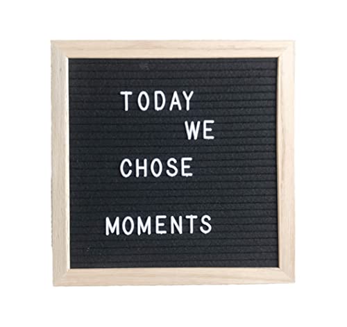 Felt Board Felt Letter Board, 10 x 10 inch Message Board Word Board Letter Board Sign Bulletin Board Letters, Pregnancy Announcements Baby Announcement Sign, Valentines Day Gifts for Her Letterboard - color: Black