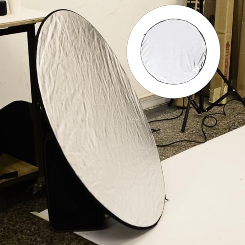 NUOBESTY 5-in-1 60cm Foldable Light Reflector Photography Reflective Board with Carry Bag Portable Photo Reflector Diffuser for Studio and Outdoor Lighting
