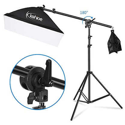 Photography Lighting Kit, 6.5x10feet/2x3m Backdrops Stand Support System, 5 in 1 reflectors, 1600w 5500k Umbrellas Softbox Continuous Lighting Kit for Portrait, Product and Video Shooting