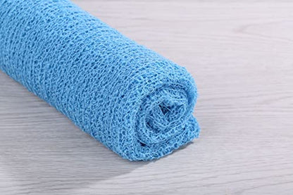Newborn Photography Props Wrap Stretch Long Ripple Blanket Yarn Baby Photo Props Boy Girl Cloth Fabric Layer - color: Blue
