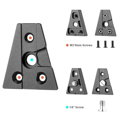 FOMITO V-Mount V-Lock Male Quick Relase Wedge Triangle Plate Black - color: VK-V