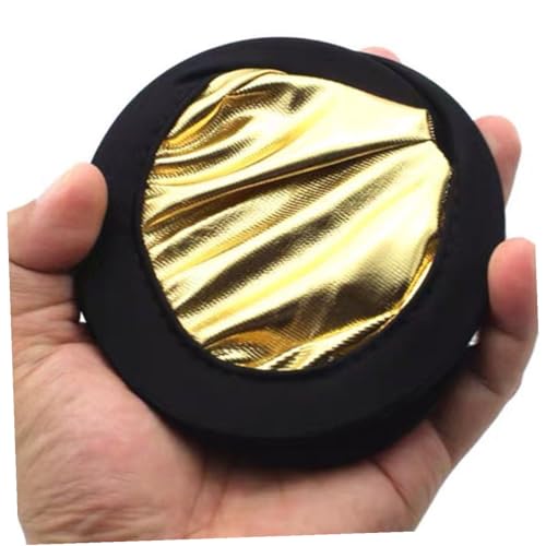 NUOBESTY 2pcs 30cm Photography Light Bounce Board 2-in-1 Gold Silver Collapsible Photo Reflector for Studio and Outdoor Shooting, Portable Lighting Accessories for Photographers