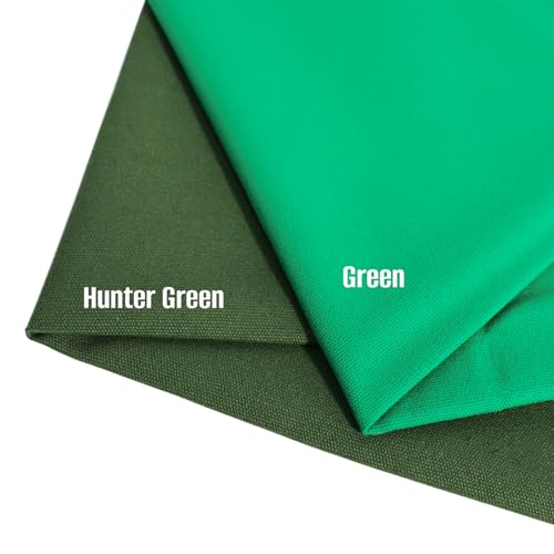 10oz Heavy Duty Cotton Canvas Fabric 60" x 80", Thick Cotton Duck Cloth for Painting, Sewing, Crafts, Tote Bags, Embroidery, Home Decor, Drop Cloth (Hunter Green) - color: Hunter Green, size: 60" x 80"