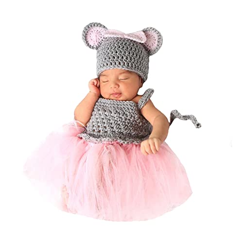 Newborn Photography Outfits Girl Baby Photo Tutu Dress Newborn Photoshoot Romper Baby Picture Lace Outfit - color: Grey5