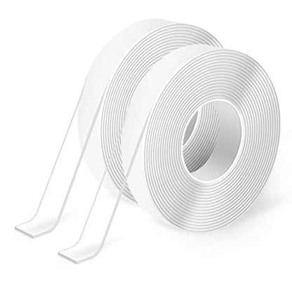 Art3d Nano Double-Sided Adhesive Tape, Multipurpose Tape for Carpet Mats/Paste Items/Photos Frames/Craft Wall Mounting - size: 1/12" x 1/2" x 10'
