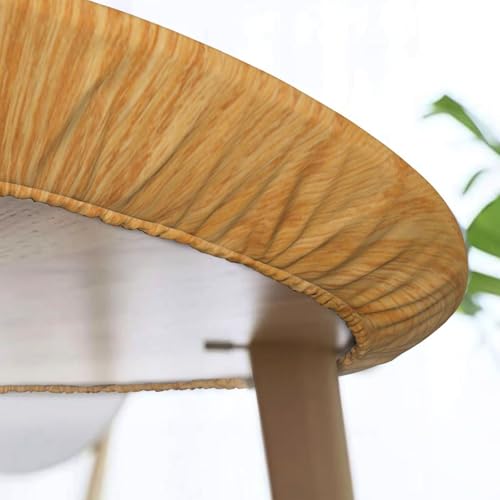 Wood Texture Background Fitted Oval Tablecloth, Waterproof Band Elastic Edge Table Cloth for Restaurant Banquets, Picnics, Tables Cover, Fits 48"x68" Oval TablesStyle 43 - color: Wood Texture -11, size: 68" x 48" (Oval)