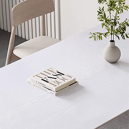 Heroad Peel and Stick Wallpaper 17.5" x 197" Wood Contact Paper Wood Wallpaper White Wood Grain Contact Paper Thicken Textured for Cabinets and Drawers Countertops Waterproof Self Adhesive Vinyl - color: White, size: 17.5" x 197"