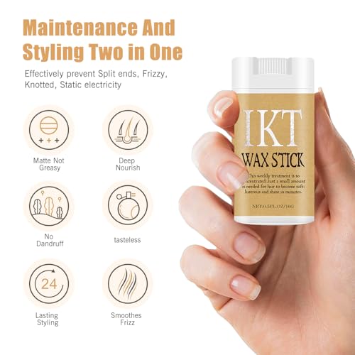 Hair Wax Stick for Women & Kids, Wax Pomade Stick for Wigs (0.56 Oz) - size: 0.56 Ounce (Pack of 1)