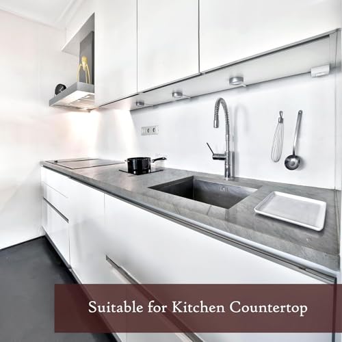 Very Berry Sticker Marble Contact Paper (Deep Gray, 15.7" x 78", 1 Pack) Premium Peel and Stick Wallpaper for Countertop, Bathroom Vanities & Cabinets, Renter Friendly, Waterproof Vinyl - color: Deep Gray, size: 15.7" x 78"