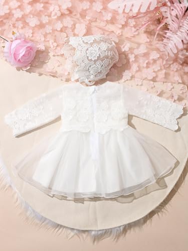 Ylsteed Newborn Photography Outfits Girls Newborn Photography Props Baby Girls Lace Romper with Tulle Skirt Infant Photo Shoot Outfits Photo Props - color: 2699-White